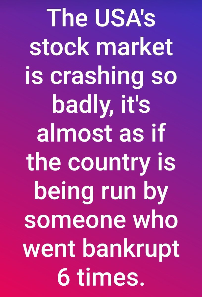 DianeToucan's tweet image. #stockmarketcrash
The Dow
Shocker! In just a few weeks, Trump has managed to ruin the strongest economy on the planet.