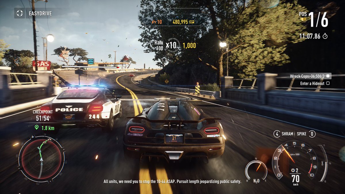 Number___21_'s tweet image. How I wrecked over 36,5K cops!?. I had this score when I get out from the garage... This Enforcer #2011KoenigseggAgeraR Police Car is avaible in #NeedForSpeedRivals only via special racers mission, but it's so OP !. It's lame that #NFSR have still servers active and FH1 / 2 don't