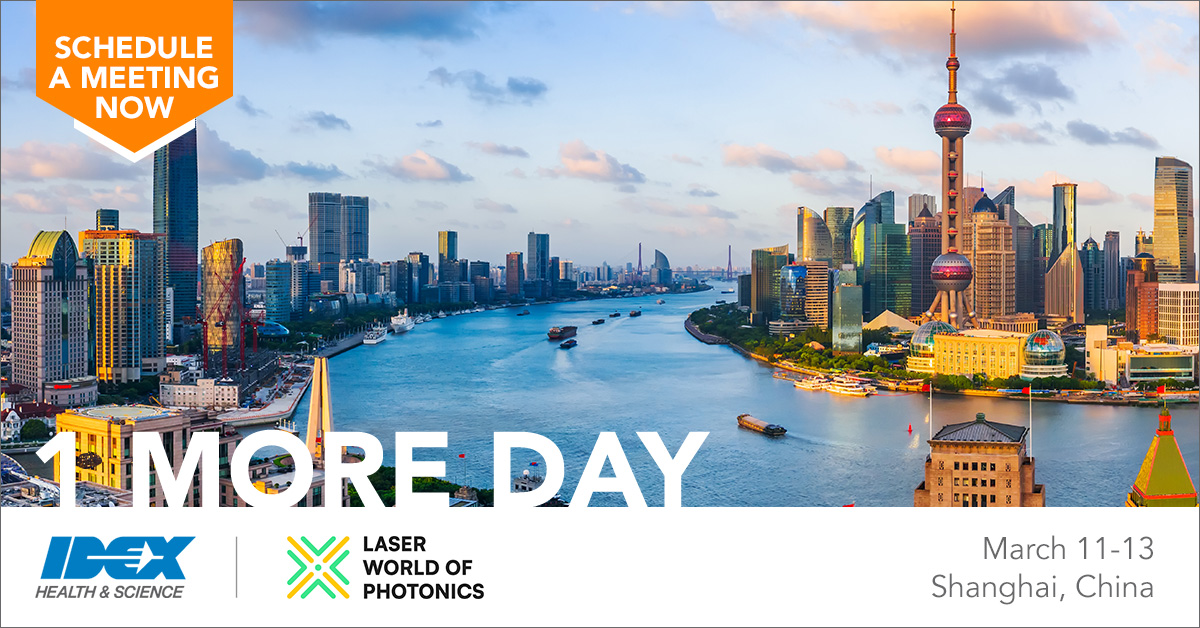 Don't miss the Semrock team at Laser World of Photonics in Shanghai, March 11-13! Schedule a meeting (bit.ly/41G9VBi) or stop by booth #6562 to explore our cutting-edge optical filters &amp; technologies. We look forward to seeing you! #Semrock #Photonics #ShanghaiEvent