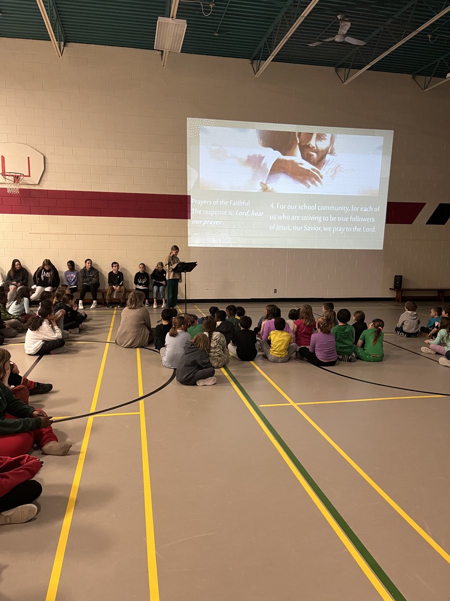 Thank you to Mr. Carter's class for leading our week 1 Lent Liturgy. <a href="/HolyTrinitySD/">Holy Trinity</a> <a href="/SacredHeart_MJ/">Sacred Heart</a>