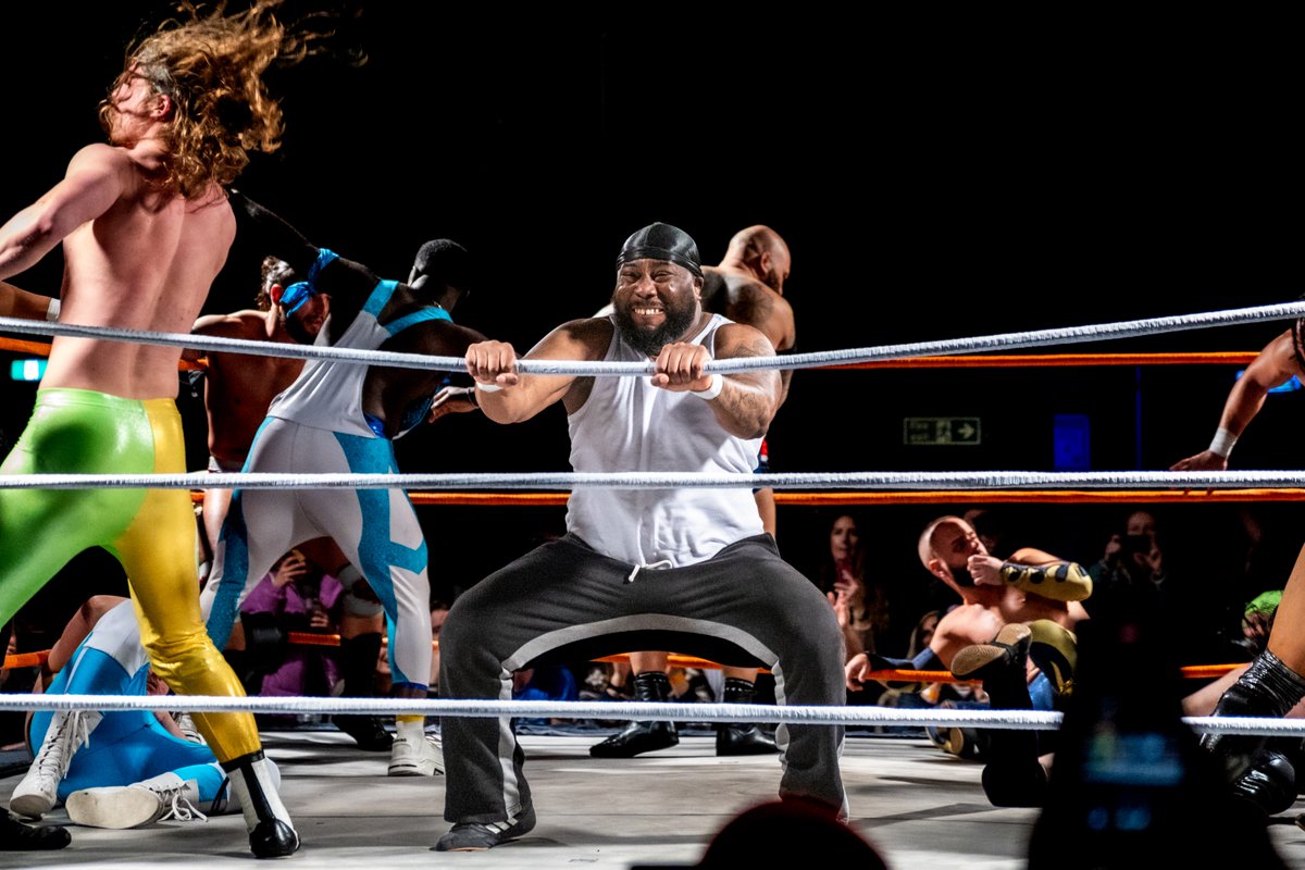 princepvma's tweet photo. .@DelboyxTweets enters, and exits, the battle royal

🤼‍♂️ Hustle Wrestling 06/03/25 @ Colour Factory, Hackney Wick https://t.co/UnuK7RP38Z