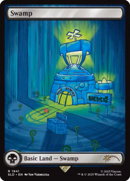 MTGGoldfish's tweet photo. The spongebob secret lairs were revealed! One of basic lands, as usual. More previews at https://t.co/ayMQowz9MU

Source: https://t.co/GPZP6E4qoA https://t.co/RVd5lun8VP