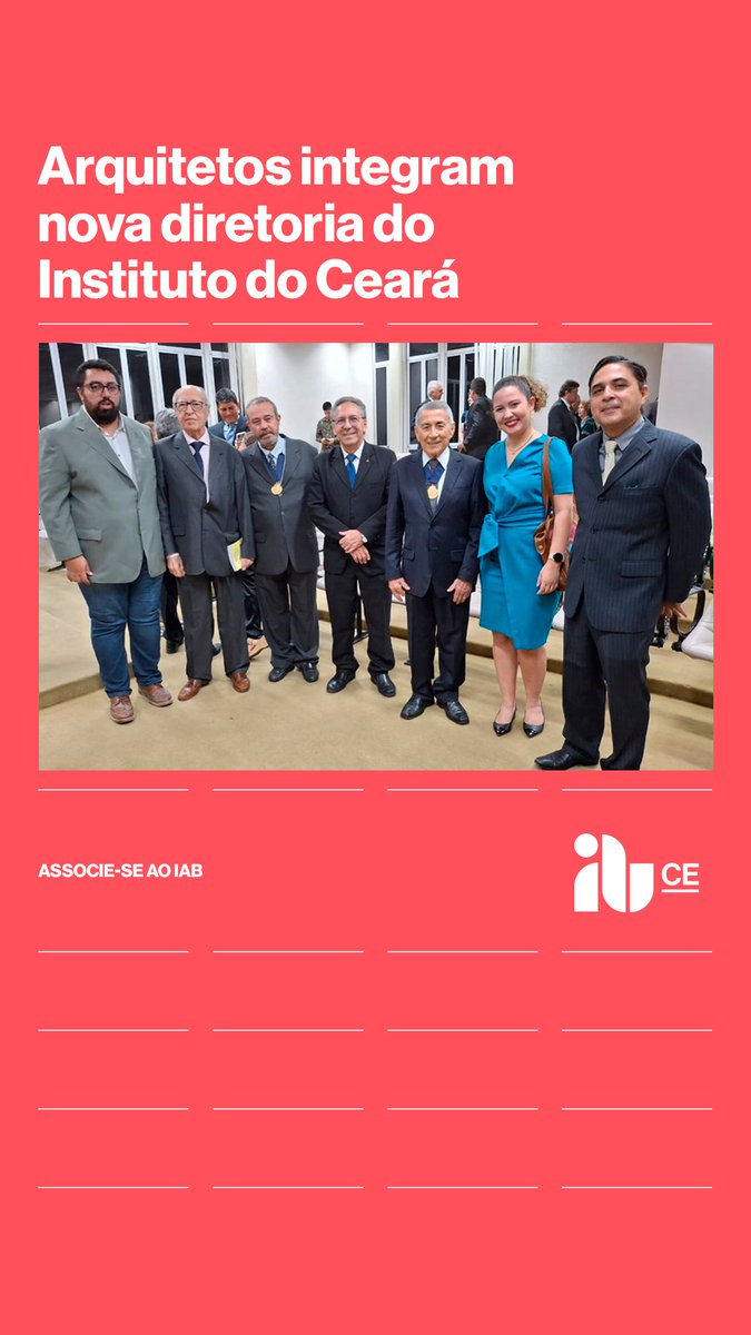 iabce's tweet photo. Os arquitetos Delberg Ponce de Leon, Romeu Duarte e José Henrique Almeida Braga integram a nova diretoria do Instituto do Ceará. A posse do grupo, que tem como presidente Seridião Correia Montenegro, foi realizada dia 6 de fevereiro, sede da instituição. https://t.co/4WQkbGnUoD