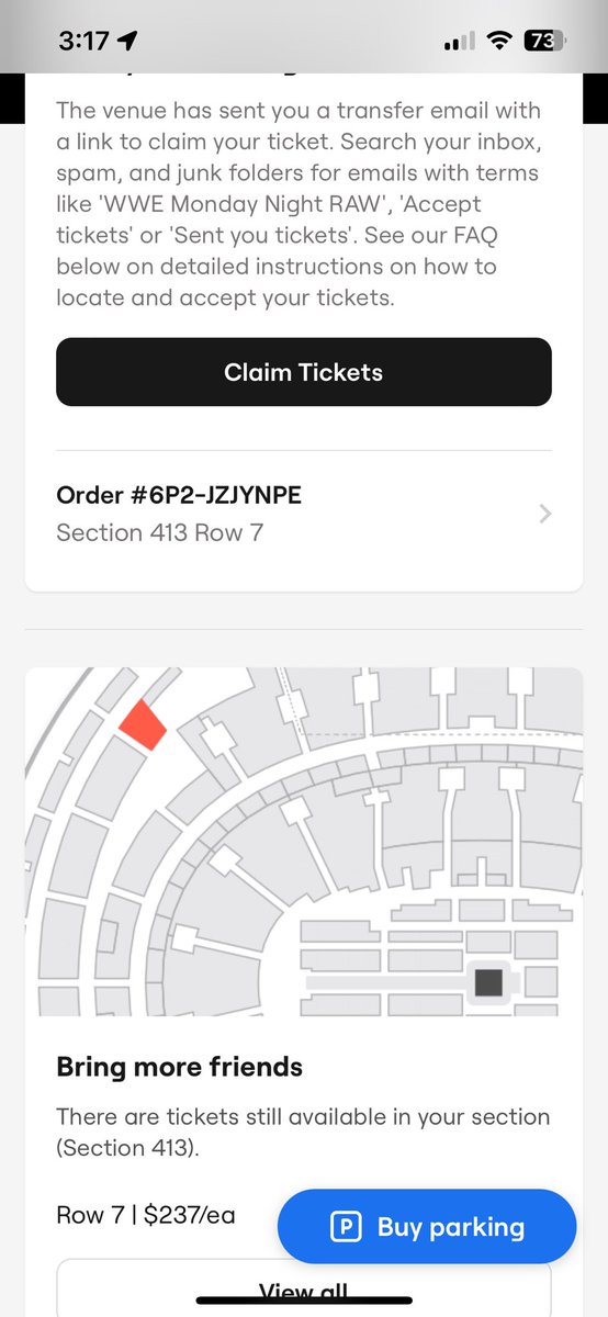 cortesbybobby's tweet photo. Paid for my #WWERaw ticket, had it in my wallet, then @SeatGeek took it away a day before the event—just to resell it for DOUBLE the price. Now they won’t replace it even though tickets are available. How is this legal? @WWE, this is a scam. Fix it! #Fraud #Unacceptable https://t.co/rrpDgB2txT