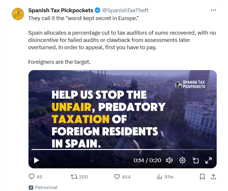 Atenció que els expats han descobert la tradició ancestral més típica de Catalunya : la inspecció d'Hisenda. Lol.