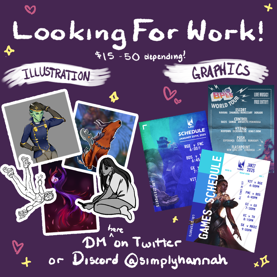 hiiii officially opening comms :D feel free to message me here or discord for interest, links below for more work :)