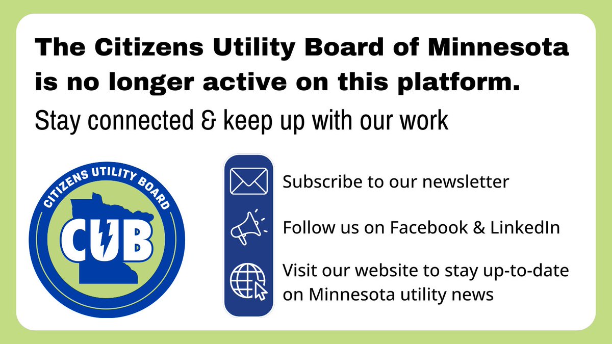 CUB Minnesota tweet media