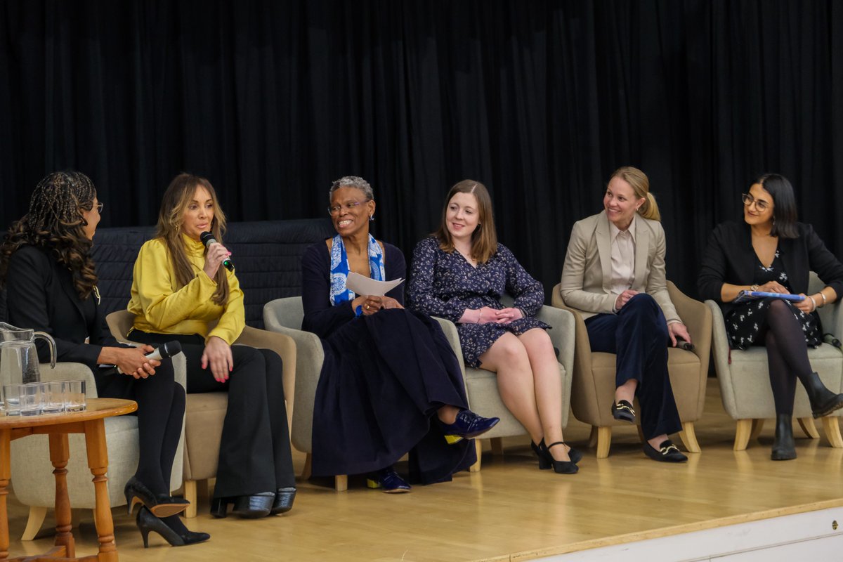 Thanks to all who attended our Women of Wolfson panel on Friday! 👩‍🏫

Our Wolfson alumnae spoke to President Prof Dame Ijeoma Uchegbu to celebrate #IWD2025, covering counter-terrorism, paediatric neuropsychology, real estate finance, climate science engagement &amp; TV scriptwriting.