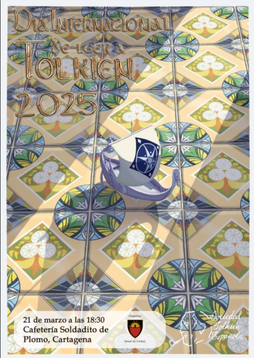 Aiya tolkiendili!

Este viernes 21 de marzo celebraremos el Día Internacional de Leer a Tolkien  en la cafetería Soldadito de Plomo (Calle Príncipe De Vergara, 1, Junto a la escalera de la Portería de las Monjas, en el entorno del Teatro Romano., Cartagena, Murcia) a las 18:30 ⌚