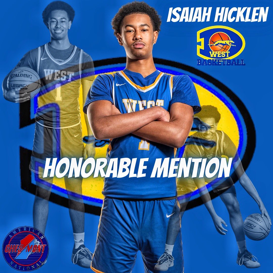 Congratulations to soph. Isaiah Hicklen for being named honorable mention all league.