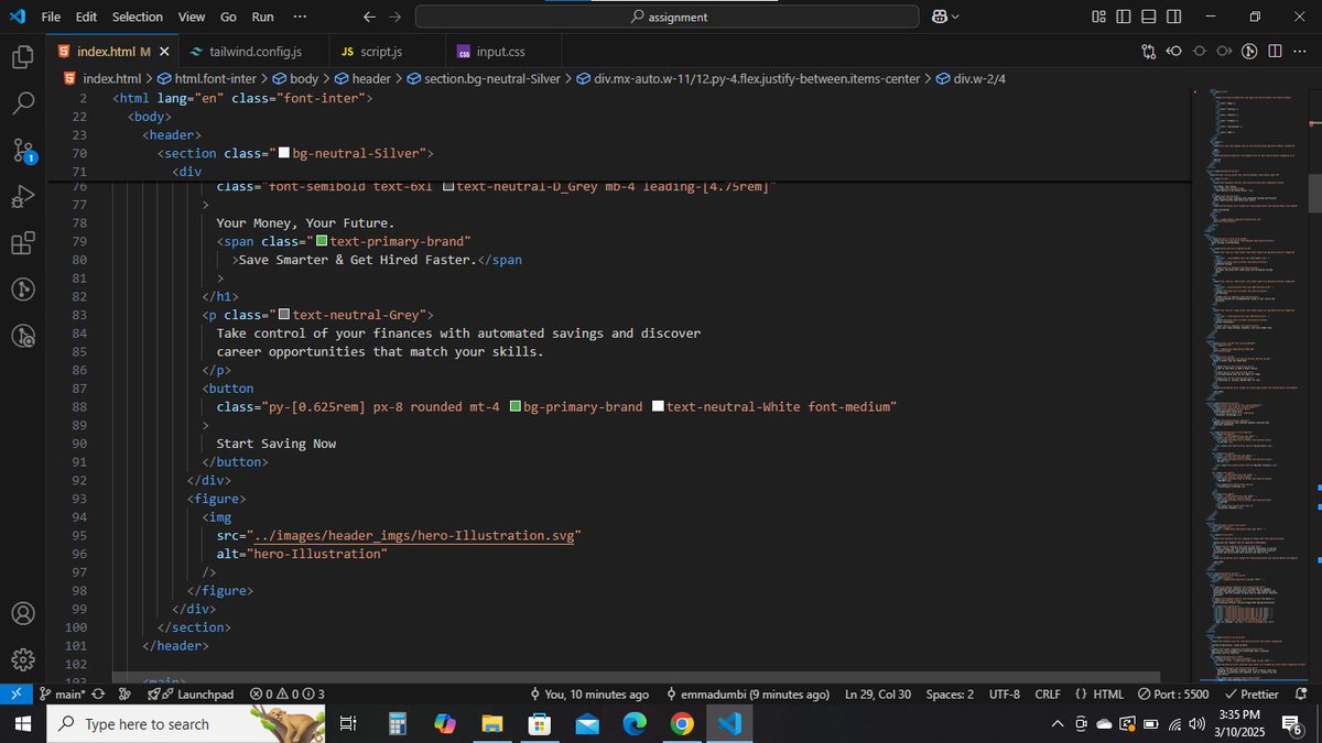 Emmy__Dev's tweet photo. Just completed the desktop design for my Axia Africa week two project @axiaafrica. Excited about the progress so far. tackling the responsive version next. #FrontendDevelopment #AxiaAfrica #BuildingTheWeb
@kingwhsam @_devJNS @_dee_man @Tactical_God
https://t.co/vDtAWnzIPg https://t.co/uDfCQecf55