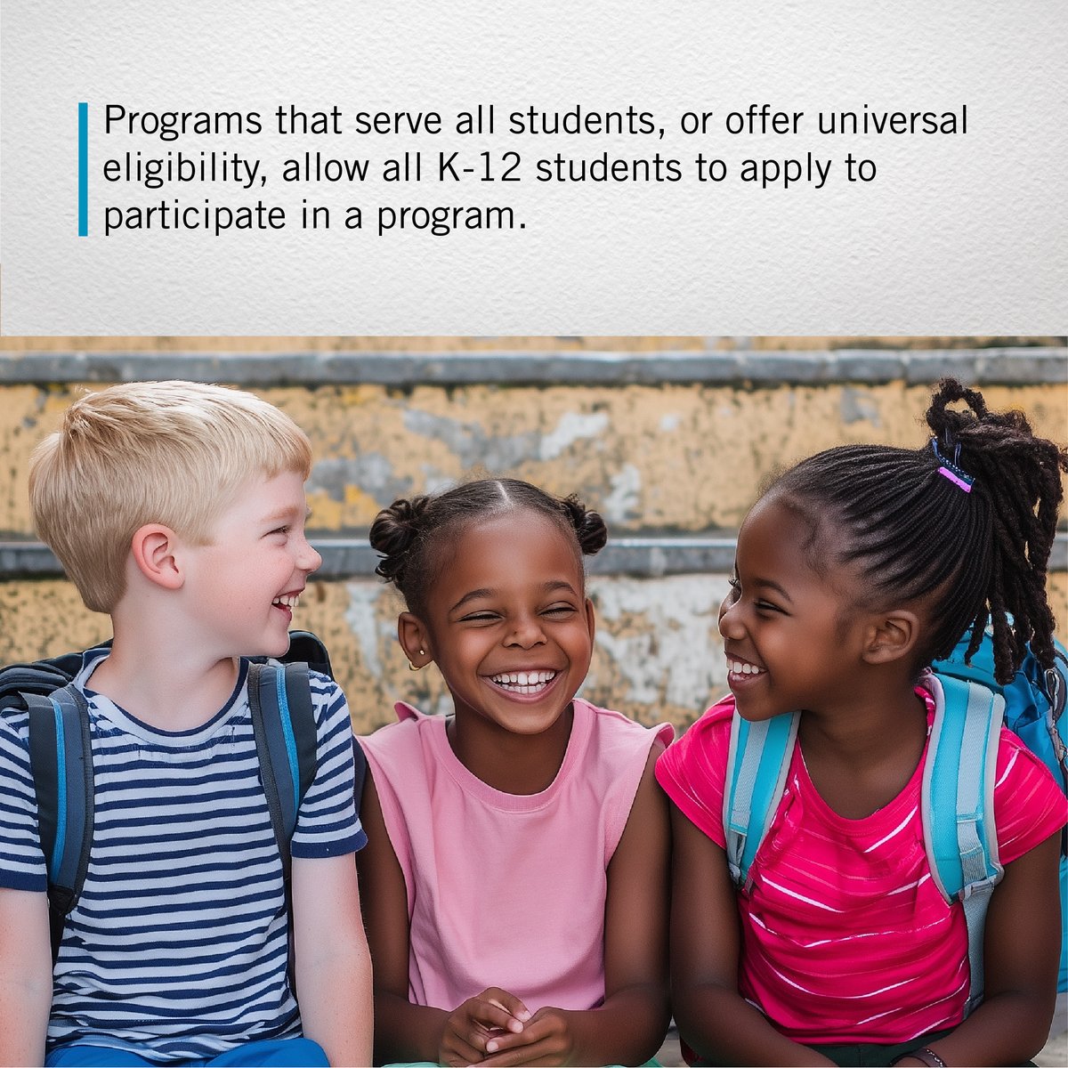 edchoice's tweet photo. All students deserve the opportunity to learn in an environment that meets their needs and supports their unique strengths and interests. #AllStudents #AllOptions #AllDollars https://t.co/TpBmuqSPlT