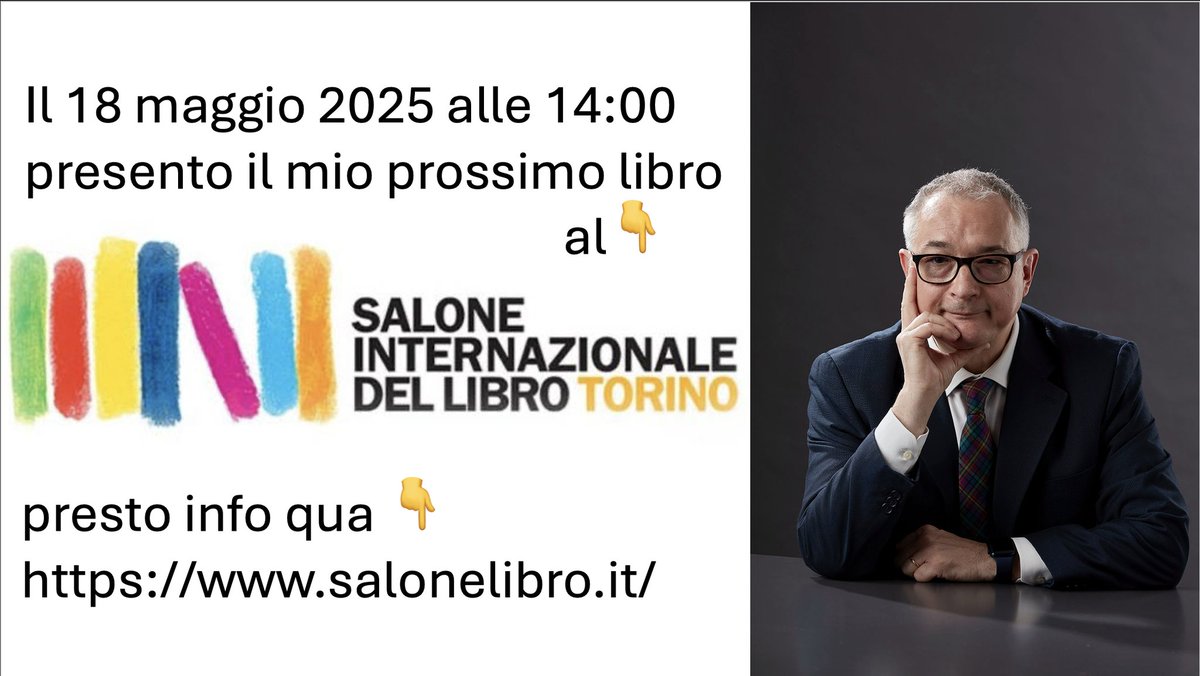 Massimo Canducci (@mcanducci) on Twitter photo Se non siete mai stati al Salone Internazionale del Libro di Torino, ecco un'ottima occasione per fare un salto al SalTO 😉.
Ci vediamo il 18 maggio alle 14:00.
Seguiranno ulteriori informazioni.
<a href="/SalonedelLibro/">Salone Libro Torino</a> #salonedellibro #salto #salto25 #innovazione #tecnologia #futuro Se non siete mai stati al Salone Internazionale del Libro di Torino, ecco un'ottima occasione per fare un salto al SalTO 😉.
Ci vediamo il 18 maggio alle 14:00.
Seguiranno ulteriori informazioni.
<a href="/SalonedelLibro/">Salone Libro Torino</a> #salonedellibro #salto #salto25 #innovazione #tecnologia #futuro