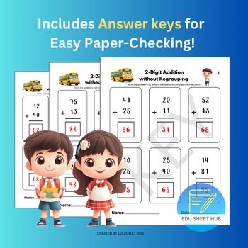 edusheethub's tweet photo. 🧮 Need easy &amp; fun 2-digit addition worksheets for your students?
This 30-page printable pack focuses on addition without regrouping, making it ideal for grade 1-2 learners!

📥 Get it now: https://t.co/HLQnPrQnmN

#MathWorksheets #AdditionPractice #NoRegrouping #Homeschool https://t.co/eqYsJkZ8cj