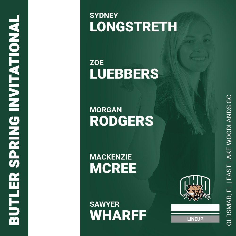 Women's Golf heads to Florida for Spring Break!! 

🆚 Butler Spring Invitational
⏰ March 10-11
📍 Oldsmar, Florida
📊 Live Stats: tinyurl.com/2bzcp8jv