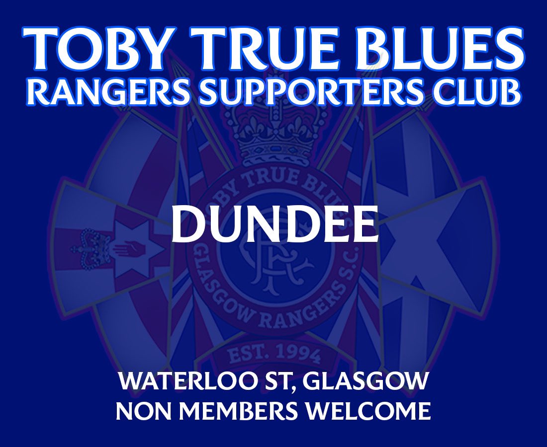 DUNDEE BUS

Saturday 29 March, bus leaves 3pm. 

Non members welcome. Comment or DM for seats. 

Reposts are always appreciated 🇬🇧
<a href="/SeafarerMichael/">Mariner</a> 
<a href="/Rangers_Spares_/">Rangers Spares</a> 
<a href="/4ladshadadream/">Four Lads Had A Dream</a>