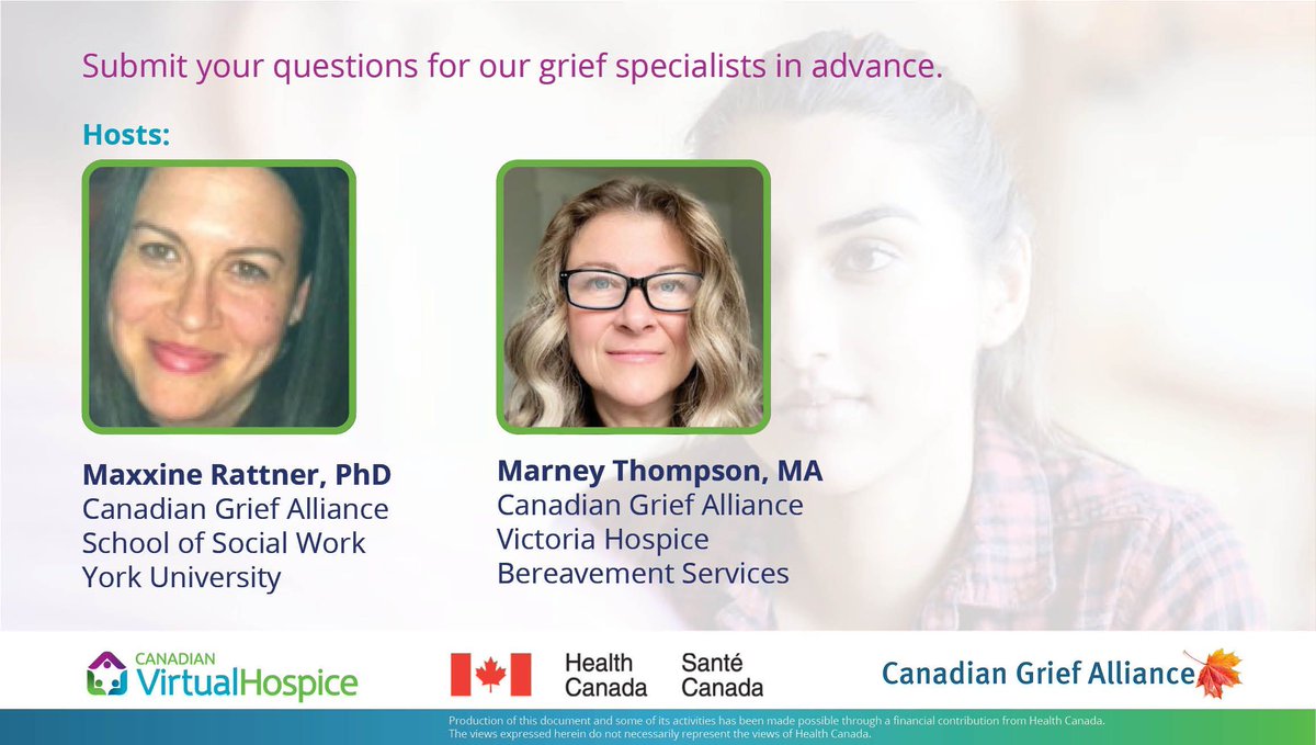 Canadian Grief Alliance (@griefallianceca) on Twitter photo Have you experienced loss? Tonight, join <a href="/GriefAllianceCA/">Canadian Grief Alliance</a>, @maxxiner and <a href="/MTMarney/">Marney Thompson</a> for a free webinar and ask your questions about #grief. Register buff.ly/4k0mQol Have you experienced loss? Tonight, join <a href="/GriefAllianceCA/">Canadian Grief Alliance</a>, @maxxiner and <a href="/MTMarney/">Marney Thompson</a> for a free webinar and ask your questions about #grief. Register buff.ly/4k0mQol
