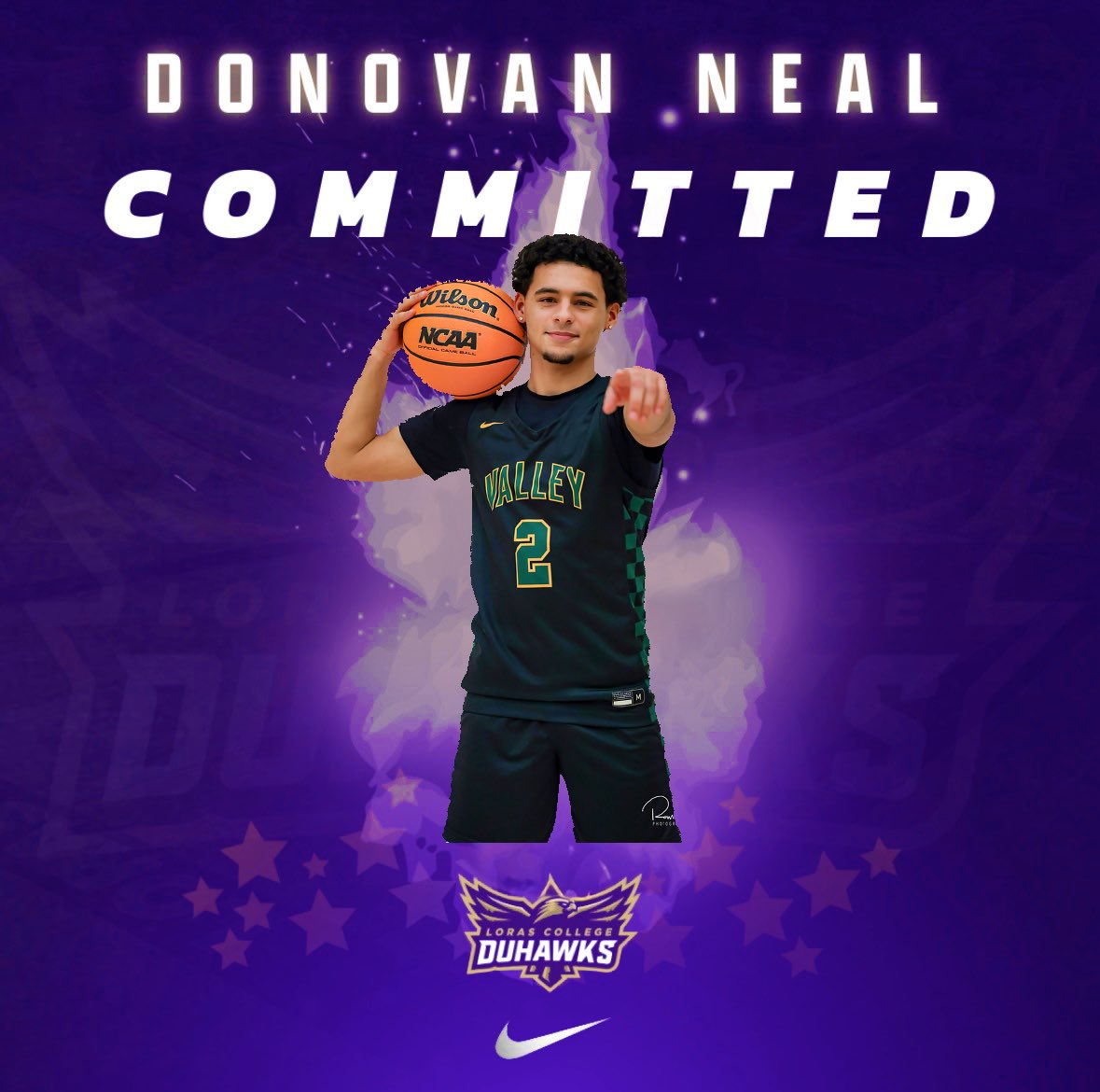 Donovan Neal (@donovanneal18) on Twitter photo Iβm excited to announce my commitment to Loras College! Thank you to God and everyone who has supported me in my journey! Special thanks to Coach Martin and Coach Rozema! #Committed <a href="/DuhawkMBB/">Loras Menβs Basketball</a> <a href="/IllinoisAttack/">ILLINOIS ATTACK</a> <a href="/Coach_Schweitz/">Waubonsie Valley Hoops</a> Iβm excited to announce my commitment to Loras College! Thank you to God and everyone who has supported me in my journey! Special thanks to Coach Martin and Coach Rozema! #Committed <a href="/DuhawkMBB/">Loras Menβs Basketball</a> <a href="/IllinoisAttack/">ILLINOIS ATTACK</a> <a href="/Coach_Schweitz/">Waubonsie Valley Hoops</a>