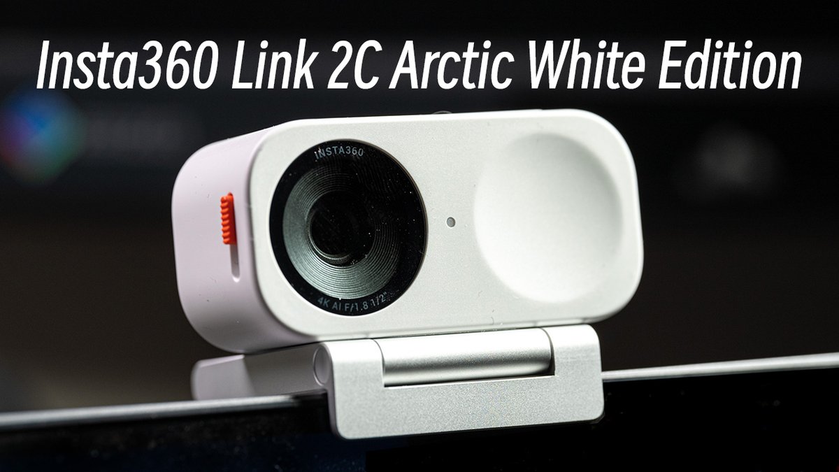 YuqingGuo10's tweet photo. Arctic White Edition Insta360 Link 2C , ReCap on 4K AI Webcam in 2025 https://t.co/OxKWshrG6e https://t.co/hpMPtdx6Hf