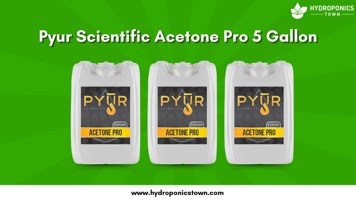 HydroponicsTown's tweet image. Keep your hydroponic system in peak condition with Pyur Scientific Acetone Pro 5 Gallon is the perfect solution for professional-grade cleaning.  

Shop now: bit.ly/4iBiBxU

#AcetonePro #PyurScientific #CleaningSolution #HydroponicsSetup #Hydroponcstown