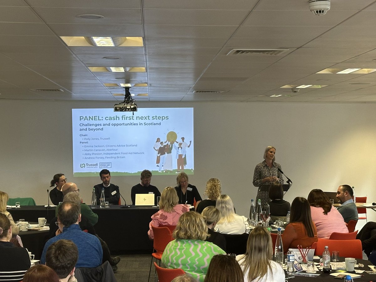 TrussellScot's tweet photo. “We will never end food insecurity if we don’t improve social security…” @MrsEmmaJacko #CashFirstCommunities https://t.co/XfZ9JD0p19