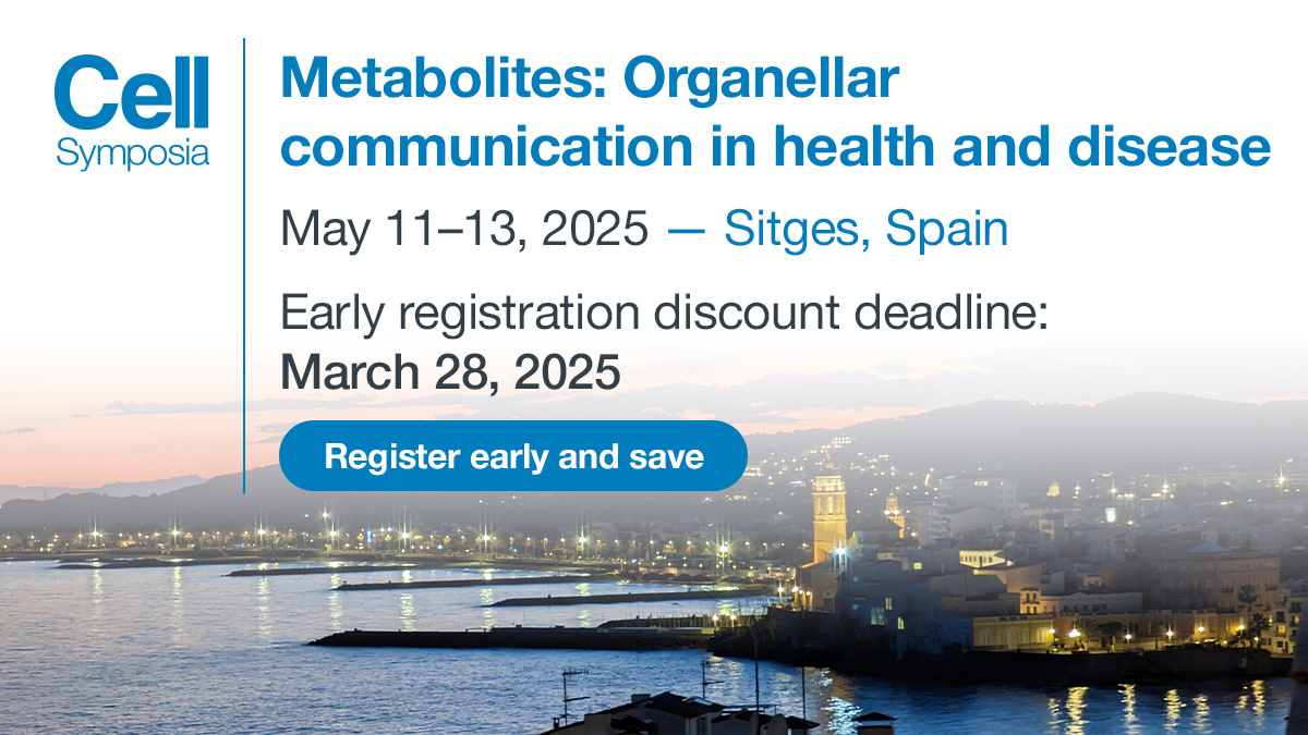 Cell Press (@cellpressnews) on Twitter photo Join <a href="/CellSymposia/">Cell Symposia</a> #CSMetabolites2025, May 11ā13, 2025, in Sitges, Spaināfeaturing Lulu Cambronne (<a href="/LACambronne/">Lulu Cambronne</a>, <a href="/UTAustin/">UT Austin</a>) on localized real-time sensors for metabolic signaling.
Register by March 28 to save! hubs.li/Q03b54Vs0 Join <a href="/CellSymposia/">Cell Symposia</a> #CSMetabolites2025, May 11ā13, 2025, in Sitges, Spaināfeaturing Lulu Cambronne (<a href="/LACambronne/">Lulu Cambronne</a>, <a href="/UTAustin/">UT Austin</a>) on localized real-time sensors for metabolic signaling.
Register by March 28 to save! hubs.li/Q03b54Vs0