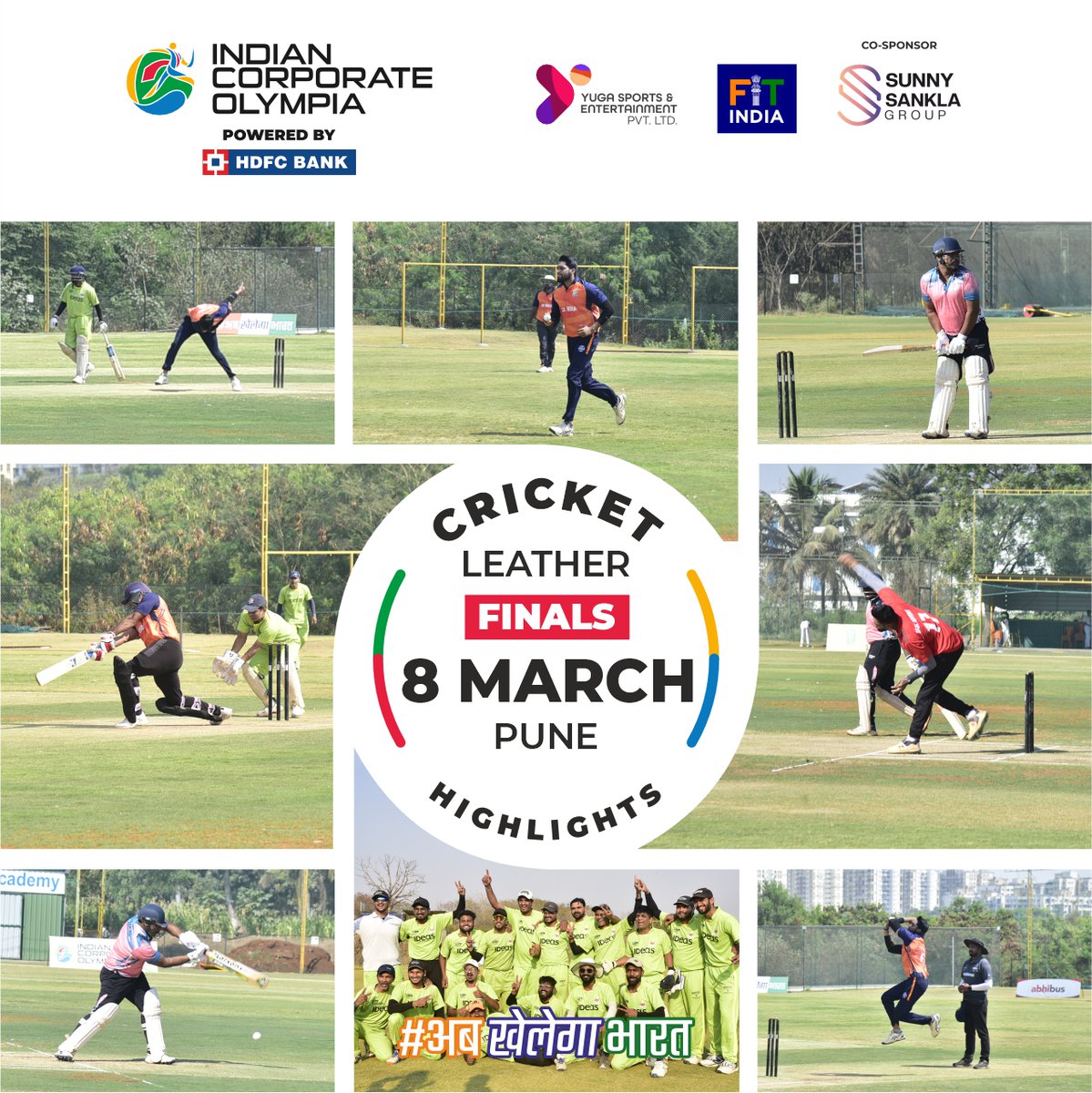 PlayICO's tweet photo. Cricket Leather Ball - Finals | March 8 🏆🏏 Months of competition led to this ultimate showdown! 
#AbKhelegaBharat #अबखेलेगाभारत #ICO #Yuga #Sports #CorporateSports #Sportsindia #CorporateIndian #NewIndiaFitIndia #FitIndiaMovement #HDFC #FICCI https://t.co/qkrUzIziaF