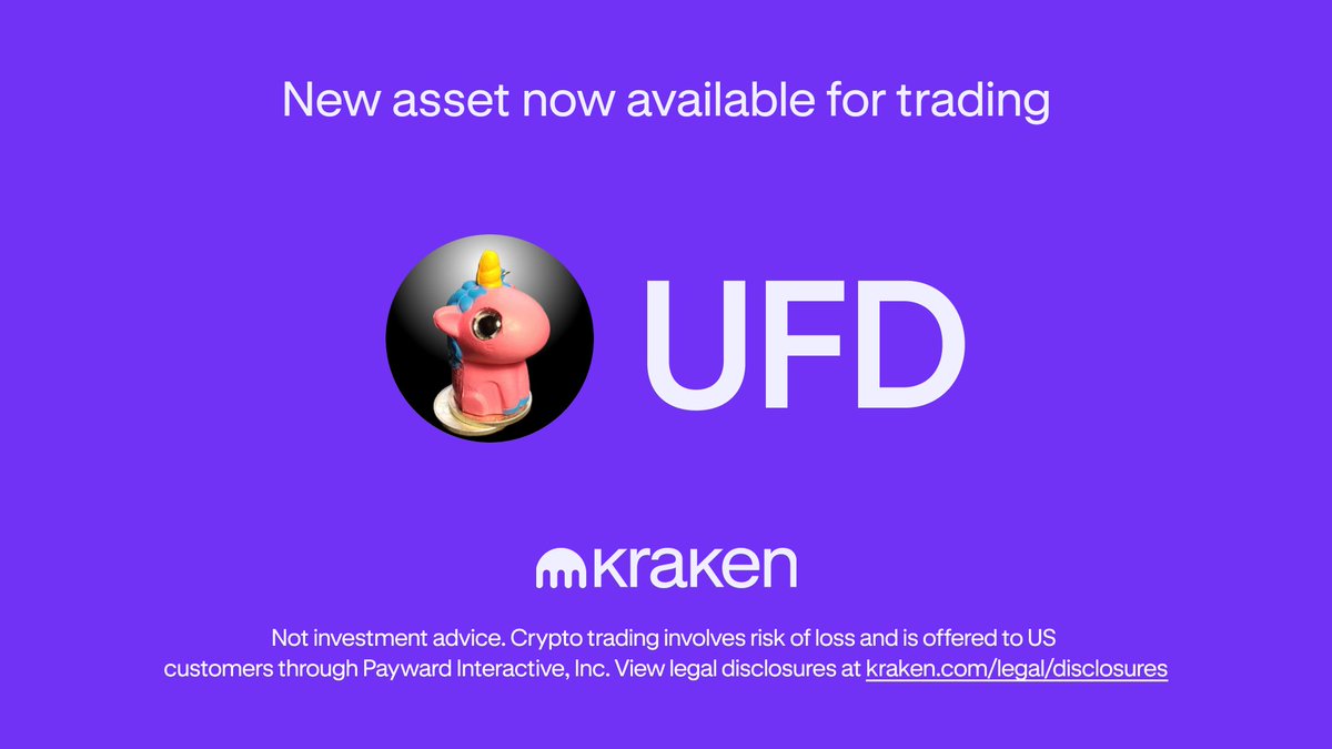 Stand out from the pack, follow your Dustiny

✅ $UFD is available on Kraken 

Trade here ⤵️
p.k.xyz/9f1e/5hp63b0q 

*Geographic restrictions apply