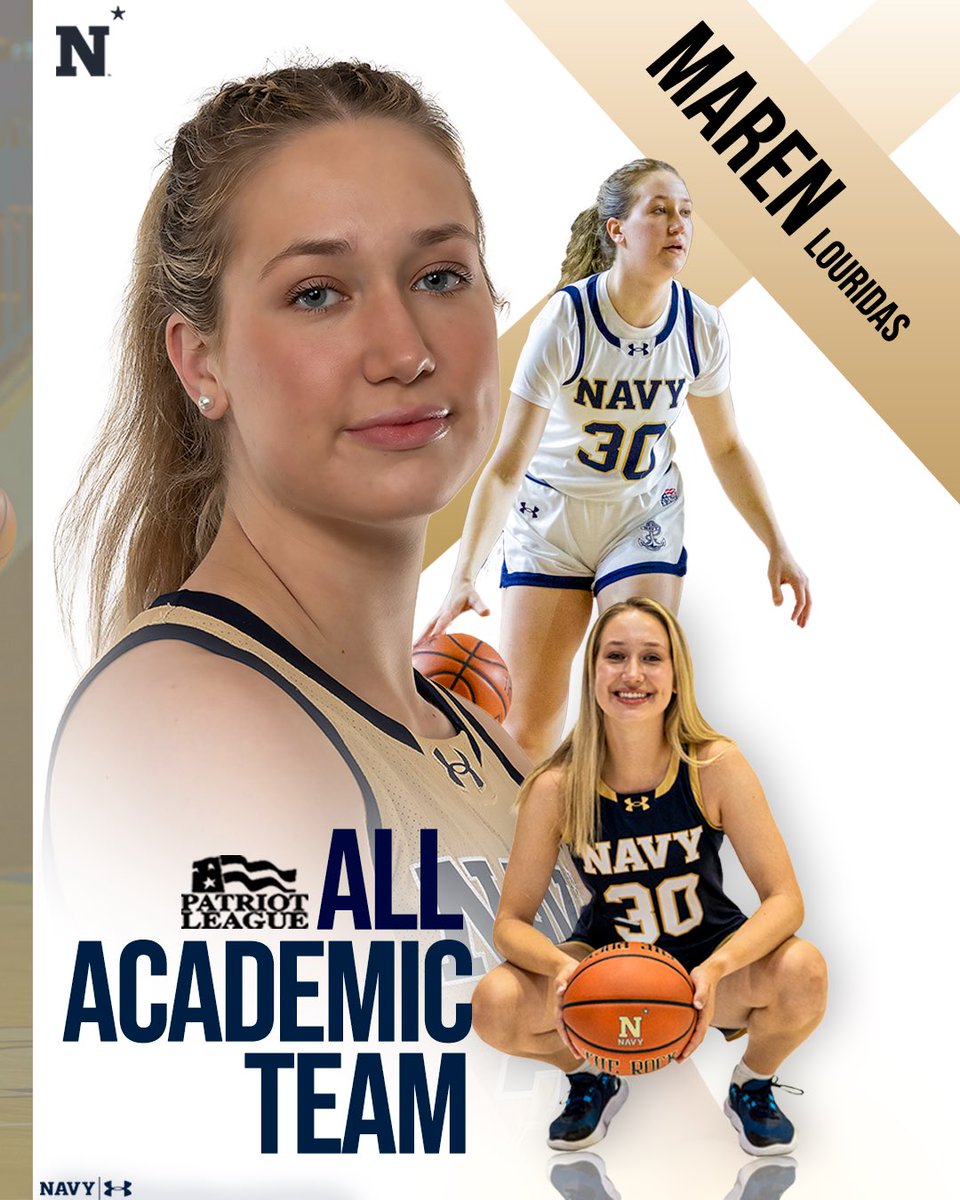 Navy Women's Basketball (@navywbb) on Twitter photo Congrats to <a href="/marenlouridas/">Maren Louridas</a> on earning a spot on the <a href="/PatriotLeague/">Patriot League</a> Academic All-League Team ππ
#GoNavy | #Impact Congrats to <a href="/marenlouridas/">Maren Louridas</a> on earning a spot on the <a href="/PatriotLeague/">Patriot League</a> Academic All-League Team ππ
#GoNavy | #Impact