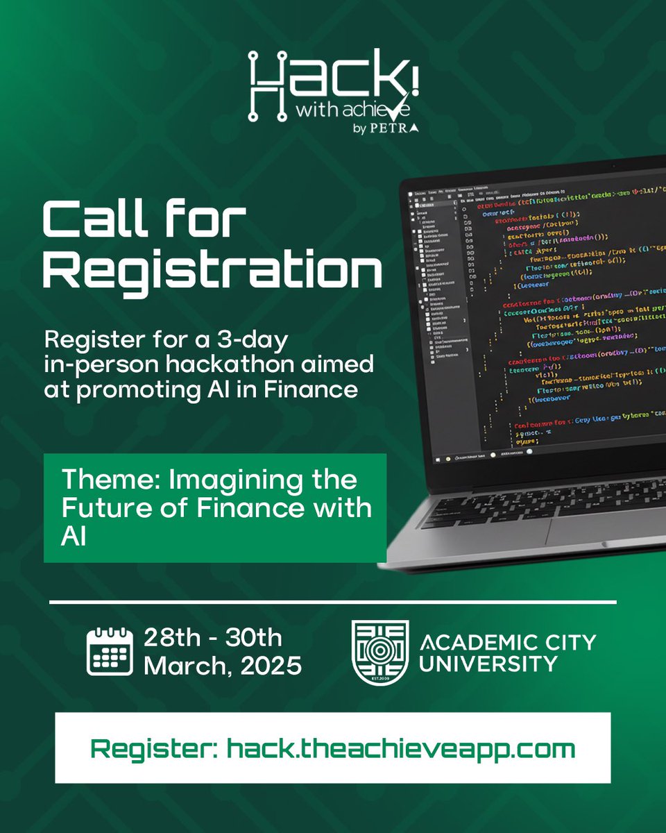 We’re looking for passionate volunteers to help make Hack with achieve by Petra a success!

Event Date: 28th to 30th March

As a volunteer, you’ll get:
✔️Hands-on experience at a top tech &amp; finance event
✔️ Network with industry leaders and innovators 

Click here to be a
