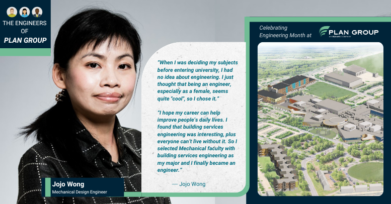 PlanGroupOffic1's tweet photo. 🛠️ Meet Jojo Wong, a Mechanical Design Engineer at Plan Group. She’s excited about the WAHA Redevelopment Project and aims to reduce environmental impact in future designs! 

#EngineeringMonth #MechanicalConstruction #Engineers #TeamPlanGroup https://t.co/qPaNgKRjQJ