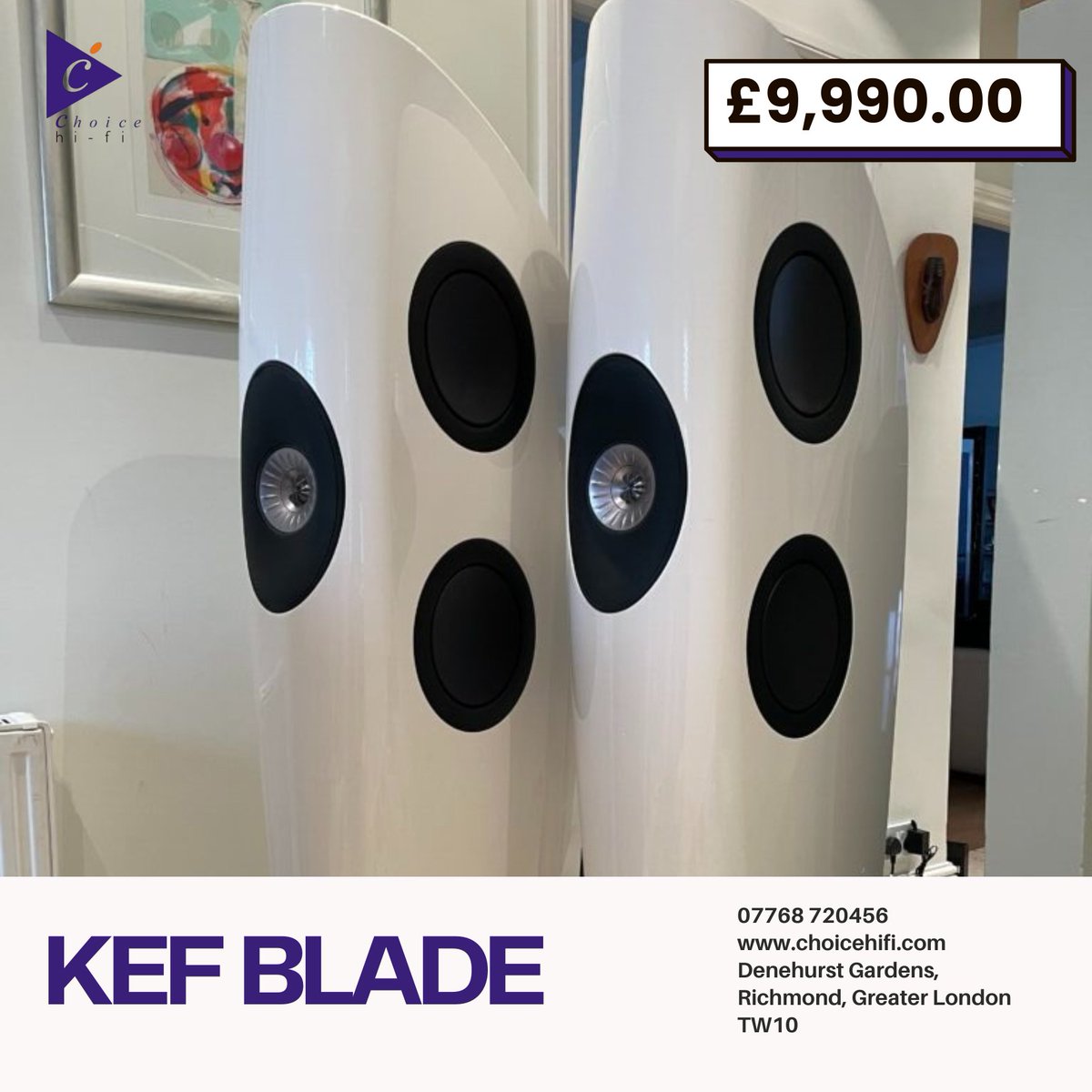 ChoiceHiFi's tweet photo. IN STOCK: KEF BLADE

Call us at 020 8392 1959 or 07768 720456 to enquire about this product.

More products available: https://t.co/tGgl9b2ttv

#soundsystem #audiophile #audiophilecommunity #soundsys #soundsystemspeakers #trendingpost #london #londonspeakers #londonaudio #forsale https://t.co/G1fQfFzalh