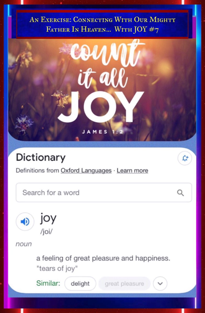 bbbthatsright's tweet photo. The Bible Portion Readings And… An Exercise: Connecting With Our Mighty Father In Heaven… With JOY #7:
https://t.co/BPRnFXHpCT
#ConnectingWithGod #JOY #Salvation #GodIsLove https://t.co/YYbO8Sjozz