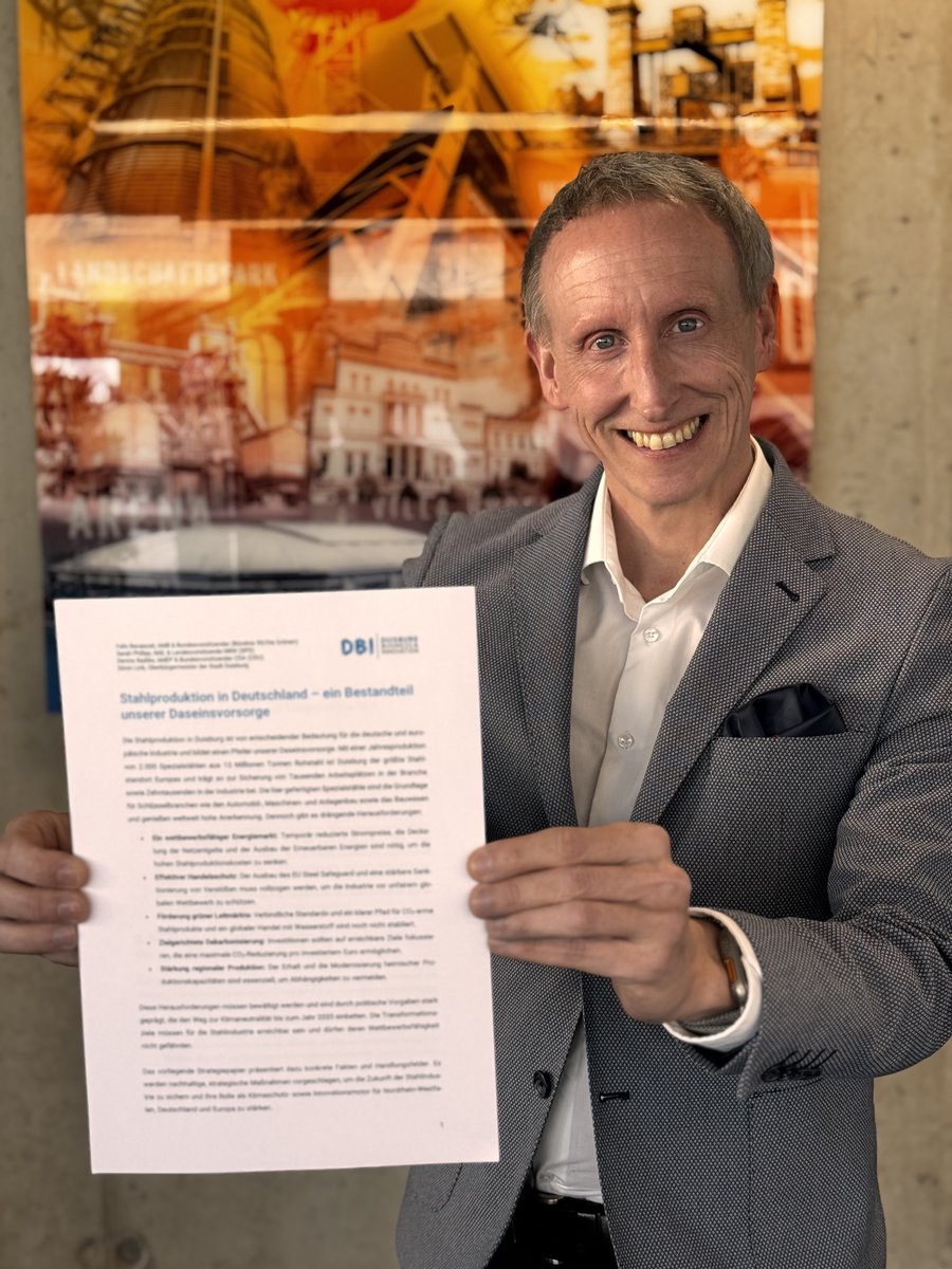 Unseren parteiübergreifenden Weckruf für den Erhalt der Stahlindustrie in Duisburg, Deutschland und Europa gibt es hier zum Nachlesen🫱 duisburg-business.de/fileadmin/Aktu…