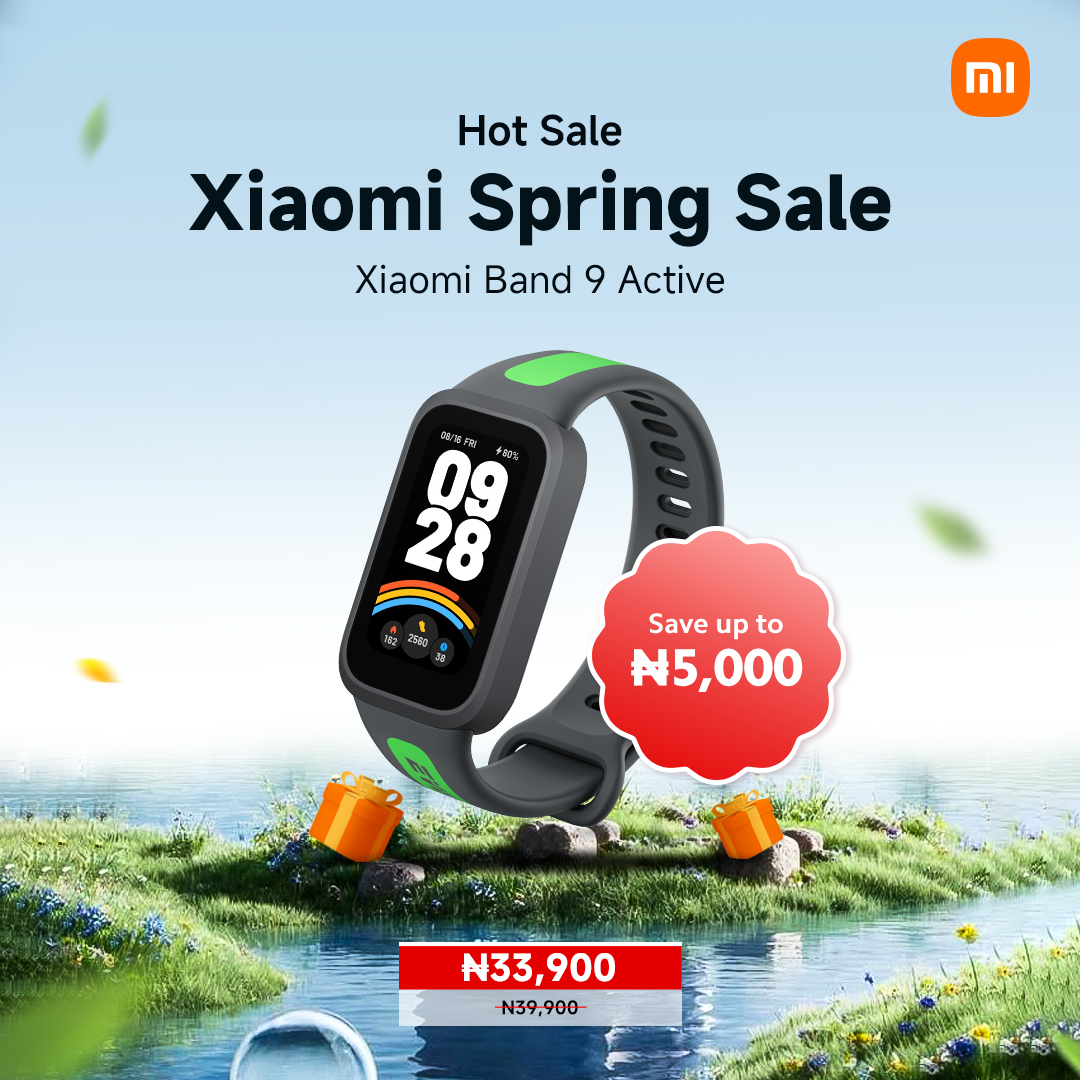 XiaomiNigeria's tweet photo. Your fitness upgrade is here, and it’s on SALE! 🌟

Save N7,000 on the Xiaomi Band 9 and N5,000 on the Xiaomi Band 9 Active during the #XiaomiSpringSale.

Track your steps, monitor your health, and stay motivated. Grab yours today! 🛒

#XiaomiSpringSavings