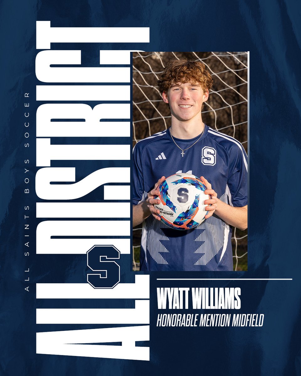 Boys' soccer has 4 named to the honorable mention squad for District 1...job well done guys! <a href="/PTFAthletics/">All Saints' Athletes</a> <a href="/CoachBeck_PTF/">Coach Aaron Beck</a>