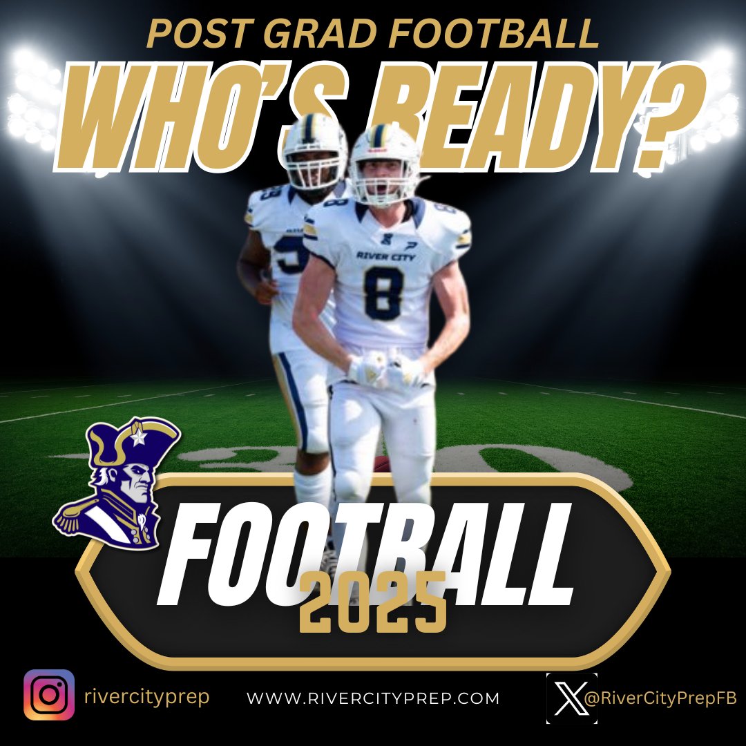 River City Post-Grad Football (@rivercityprepfb) on Twitter photo Jacksonville, FL 24's and 25's still looking for an opportunity to play college football, unsigned and uncommitted, DM us today! You still have a chance to Bet on YOU! Roster spots still open! <a href="/DuvalSports/">Duval Sports</a> <a href="/PostGradRecruit/">PostGradRecruits INC.</a> Jacksonville, FL 24's and 25's still looking for an opportunity to play college football, unsigned and uncommitted, DM us today! You still have a chance to Bet on YOU! Roster spots still open! <a href="/DuvalSports/">Duval Sports</a> <a href="/PostGradRecruit/">PostGradRecruits INC.</a>