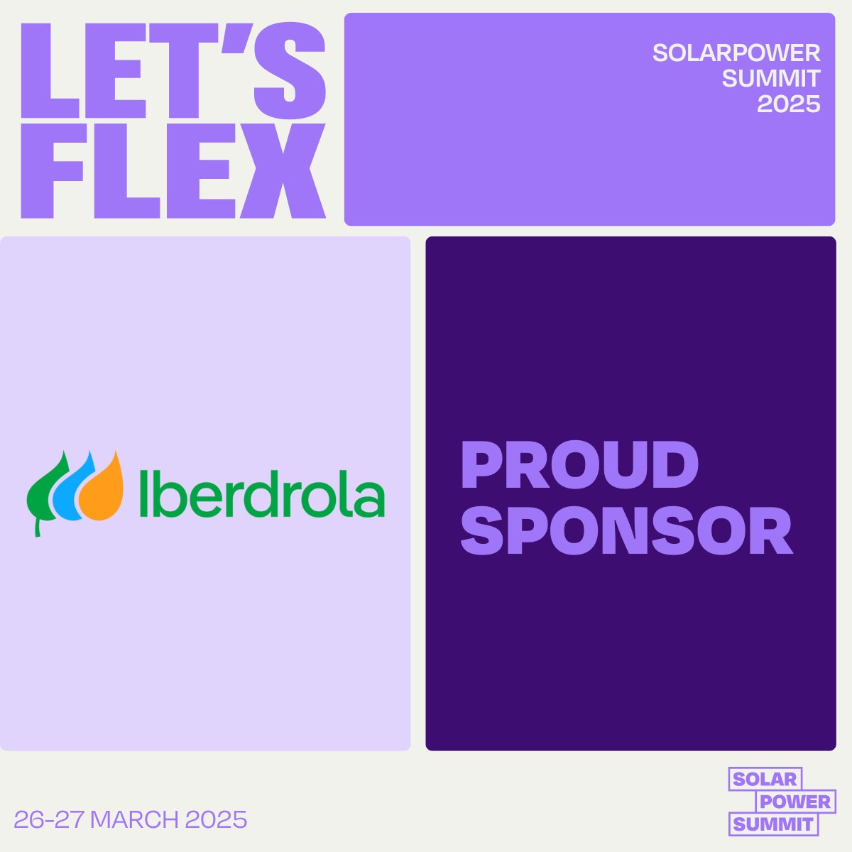 Iberdrola_En's tweet image. SolarPower Summit 2025: #LetsFlex☀️ 26-27 March, Brussels.

We need a flexibility revolution, strengthening solar deployment with grids, storage and electrification.
solarpowersummit.org

#SolarPowerSummit