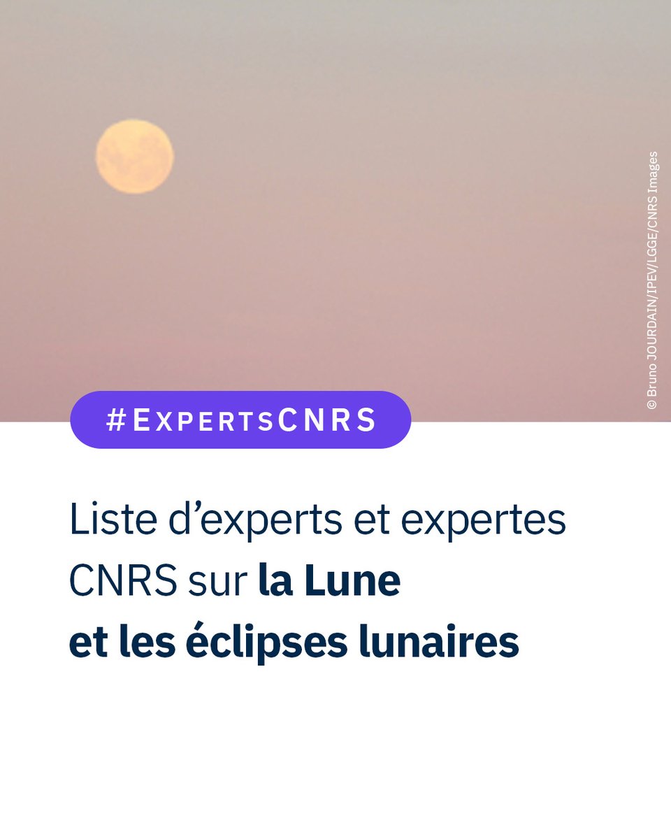 CNRS's tweet photo. #ExpertsCNRS 🔎 Journalistes, à l’occasion des prochaines éclipses lunaires totales 🌒 du 14 mars et du 7 septembre 2025, le service presse du @CNRS  vous propose des contacts de scientifiques pour vous éclairer.

👉 https://t.co/WBbyYdHaOp https://t.co/zV4UqjFFYI
