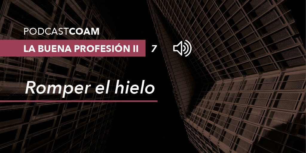 COAMadrid's tweet photo. Regresa nuestro podcast La buena profesión abordando algo tan complicado como el arranque profesional. Para identificar las de hoy tenemos a Berta Gámez, joven arquitecta que en poco tiempo acumula ya una buena experiencia.

📻 https://t.co/U6sZOWzITl https://t.co/q7WHErjM25