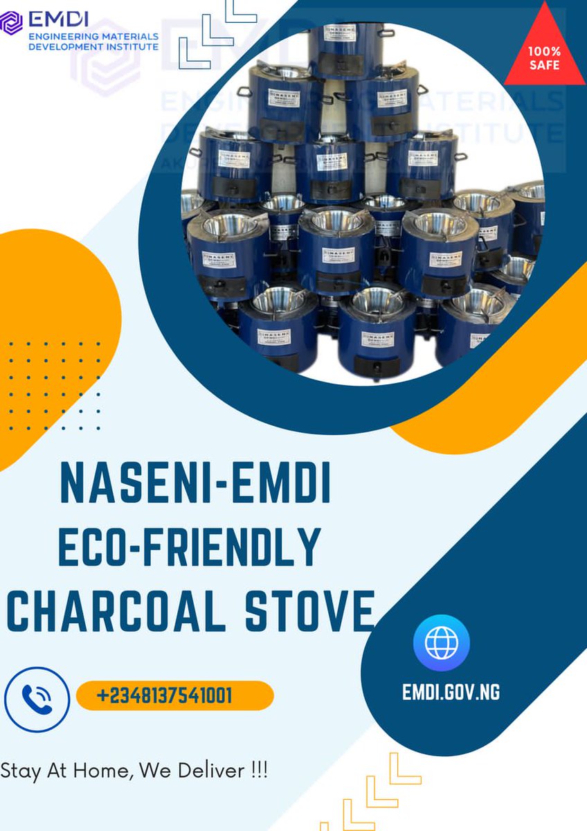 Say hello to cleaner, greener cooking! 🌱♨️ NASENI-EMDI unveils an eco-friendly, efficient charcoal stove—reducing emissions, saving fuel, and making cooking safer for all. A step towards sustainability! #CleanCooking #GreenInnovation #NASENI"