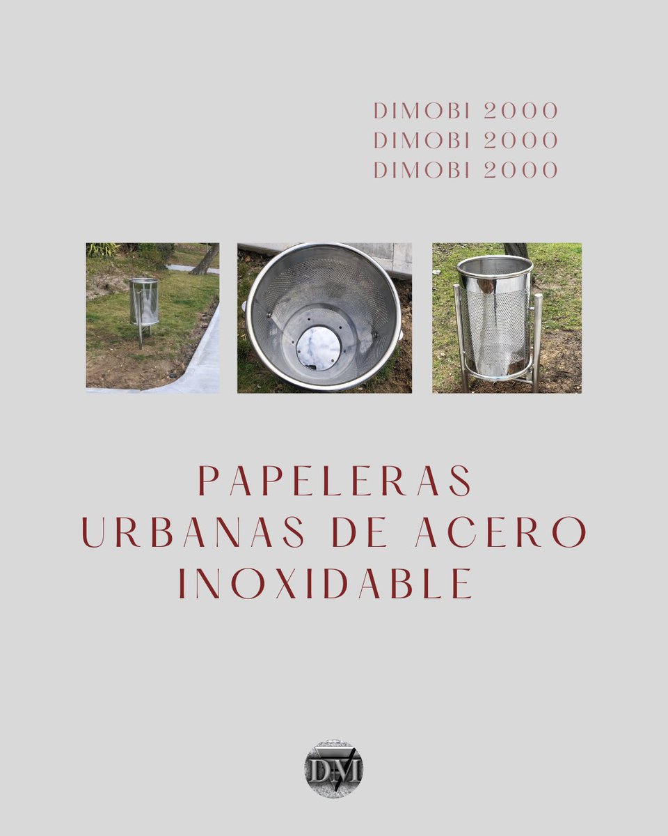 dimobi2000's tweet photo. Papeleras Acero Inoxidable – Durabilidad, estilo y funcionalidad🗑️

#Papeleras #PapelerasUrbanas #PapelerasMetalicas #PapelerasAceroInoxidable #MobiliarioUrbano #DiseñoUrbano #Urban #Ciudad #Madrid #ComunidadDePropietarios #AdministradorDeFincas #AministradoresDeFincas #CAFmad https://t.co/q3ypQT34qR