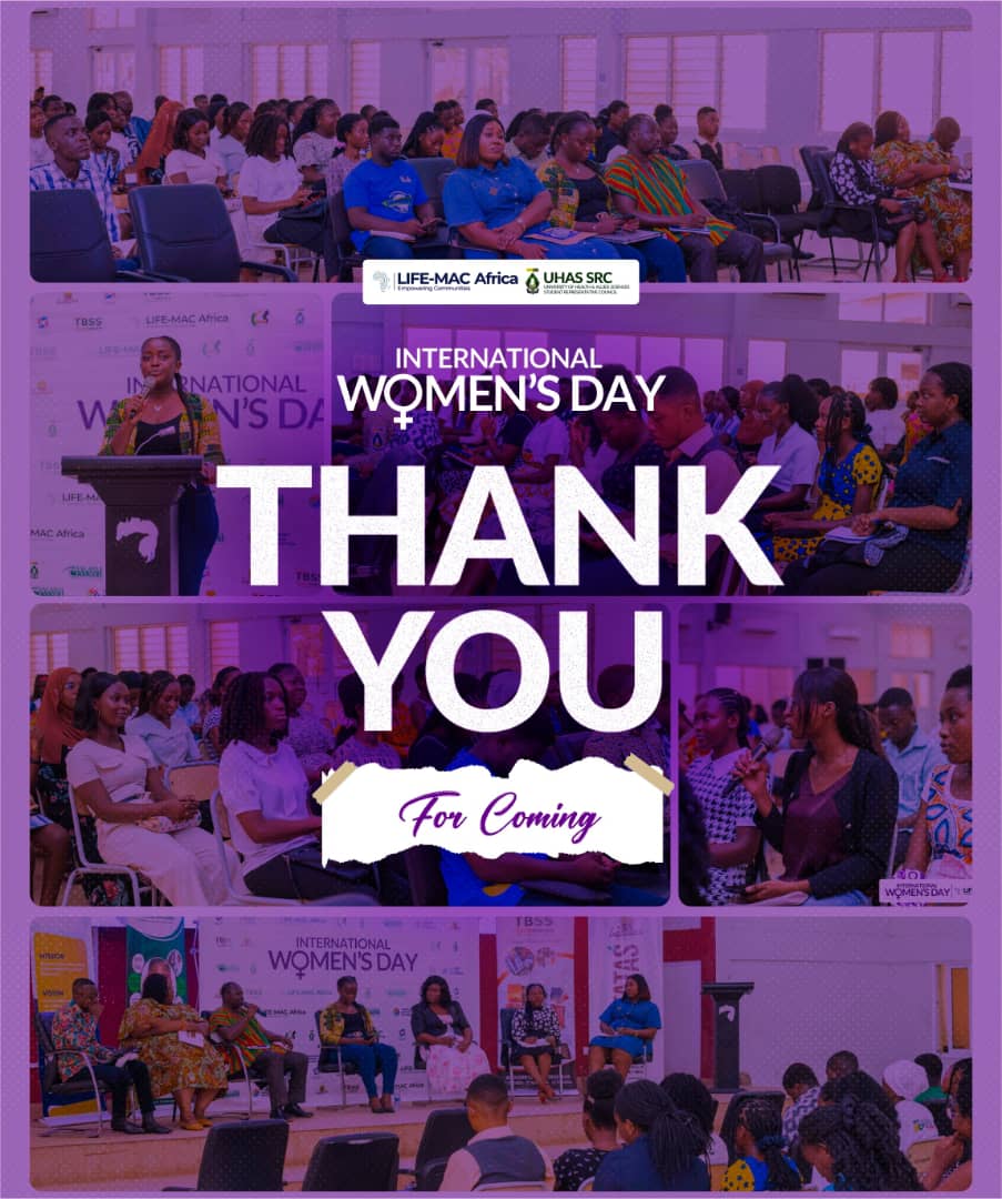 LifeMacAfrica's tweet photo. Huge thanks to everyone who made #IWD2025 a success! 

Speakers, partners, teams &amp; participants—you made it impactful! Let’s keep pushing for gender equity. ✨  

#Ubuntu #AccelerateAction #LifeMacAfrica #UHASSRC #LMC #SalariaEyeMed #TBSSGh #Batatas #VisionaryNormanFoundation https://t.co/TNAqEJMsRy