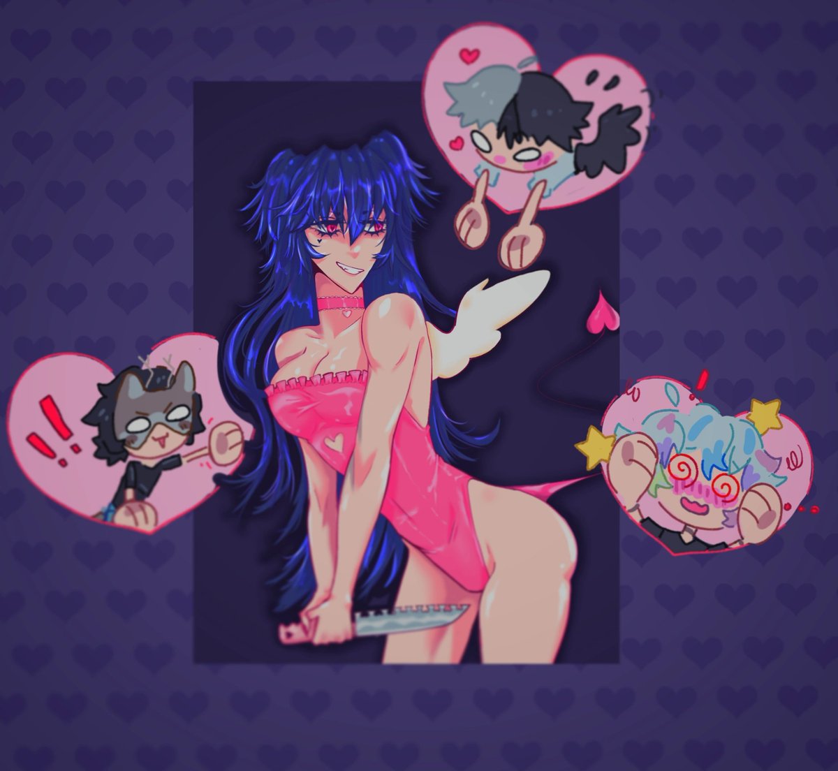XxMissingNo's tweet photo. My ocs~ This was for valentines day forgot to post here #ocs #artist #artmoots https://t.co/asgOSPp2CI