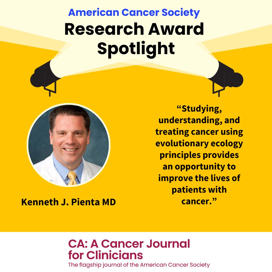 CA: A Cancer Journal for Clinicians (@cacancerjournal) on Twitter photo New! Dr. Kenneth Pienta, an <a href="/ACS_Research/">ACS Research</a> Award recipient, discusses how evolutionary ecology principles can reshape our understanding of lethal cancer w/ colleagues Dr. Patrick Goodin & <a href="/sr_amend/">Sarah R. Amend, Ph.D.</a>.
Full article in CA: acsjournals.onlinelibrary.wiley.com/doi/full/10.33…
<a href="/Cancerecology/">Kenneth Pienta</a> <a href="/OncoAlert/">OncoAlert</a> New! Dr. Kenneth Pienta, an <a href="/ACS_Research/">ACS Research</a> Award recipient, discusses how evolutionary ecology principles can reshape our understanding of lethal cancer w/ colleagues Dr. Patrick Goodin & <a href="/sr_amend/">Sarah R. Amend, Ph.D.</a>.
Full article in CA: acsjournals.onlinelibrary.wiley.com/doi/full/10.33…
<a href="/Cancerecology/">Kenneth Pienta</a> <a href="/OncoAlert/">OncoAlert</a>
