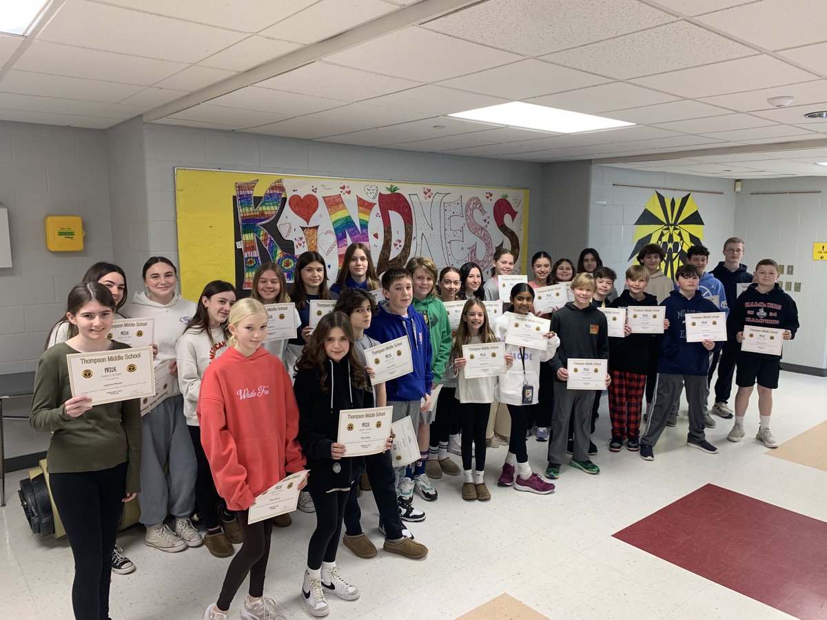 Congratulations to Thompson’s Character Students of the Month for KINDNESS!!! We are proud of you!!! #MTPSpride ThompsonMSpride