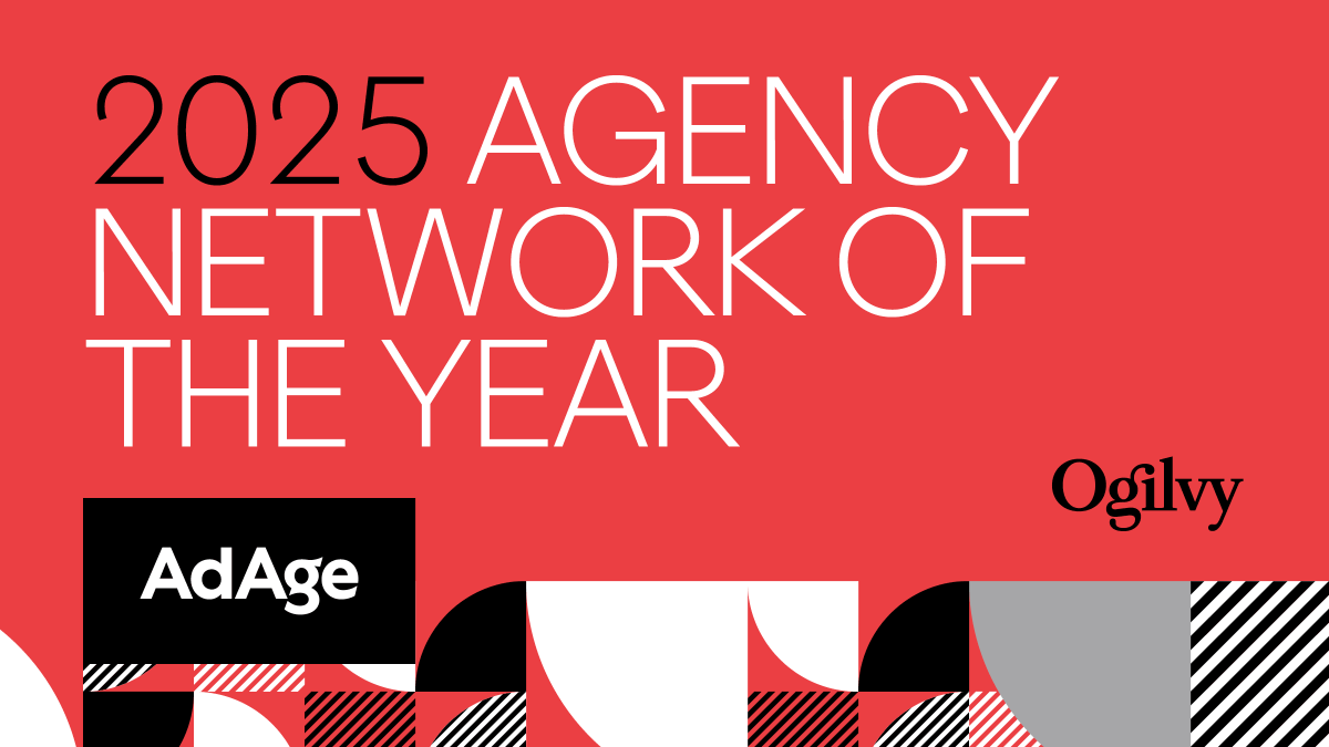 Ogilvy's tweet image. We're honored to be @AdAge's 2025 Global Agency Network of the Year. It's a testament to the remarkable individuals who comprise #TeamOgilvy &amp;amp; the invaluable partnerships with our clients who trust us to drive business results. #BorderlessCreativity 

👉 okt.to/bngPcK
