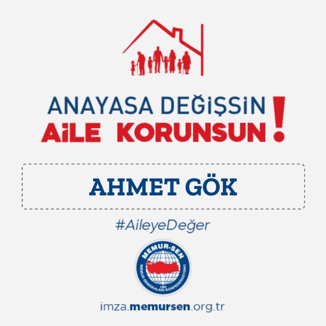DrAhmetGok's tweet photo. AİLE DEĞERLERİNİ KORUYACAK ANAYASAL DÜZENLEME İSTİYORUZ

Aile kurumunu koruyacak ve güçlendirecek anayasal düzenleme için imza kampanyamızı başlattık. 

Anayasa’nın 41. maddesinde yapılacak değişiklikle, ailenin kadın ve erkekten oluştuğunun açık bir şekilde ifade edilmesini, aile yapısının korunmasını ve güçlendirilmesini talep ediyoruz.

Ayrıca, başörtüsü özgürlüğünün anayasal güvence altına alınması için Anayasa’nın 24. maddesinde gerekli düzenlemelerin yapılmasını istiyoruz. Geçmişte yaşanan mağduriyetlerin tekrar etmemesi ve bireysel hakların korunması için bu adımın atılması büyük önem taşıyor.

Bu süreçte, toplumun tüm kesimlerini aile kurumunun ve bireysel hakların korunması için başlatılan bu imza kampanyasına destek vermeye davet ediyoruz. Ailemize, değerlerimize ve haklarımıza sahip çıkmak için sen de imzanı at.

🖊 https://t.co/VtRdiY7NKp

#AileyeDeğer