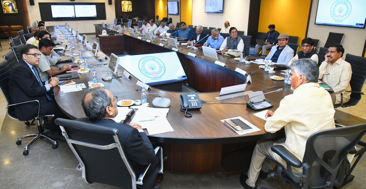 ncbn's tweet photo. Quantum technology is set to bring revolutionary advancements in various fields. Just as we led the Information Technology revolution in the 1990s, we want Andhra Pradesh to lead advancements in Quantum Technology, securing a first-mover advantage in this transformative field.

Taking a step in that direction, we are setting up a task force and working on a plan to create a ‘Quantum Valley’, a world-class quantum computing hub in Andhra Pradesh that is in line with the National Quantum Mission. 

This initiative, in collaboration with @iitmadras, @TCS, and @IBM will help our state become a national hub for quantum computing research, attracting top-tier talent and global investments.

We took the lead in organizing a key meeting to drive this effort today, joined by Mr Natarajan Chandrasekaran, Chairman of Tata Sons, along with Mr S. N. Subrahmanyan, Chairman & MD, L&T. Prof. Abhay Karandikar, Secretary, Department of Science and Technology, Dr. JBV Reddy, Head, Quantum Technology Centre, DST, Prof. Satyanarayana Kalidindi, Director, IIT Tirupati, Prof. Kamakoti, Director, IIT Madras, Dr Amith Singhee, Director, IBM Research India, and Mr. Venkat Subramaniam, IBM Quantum India Leader.