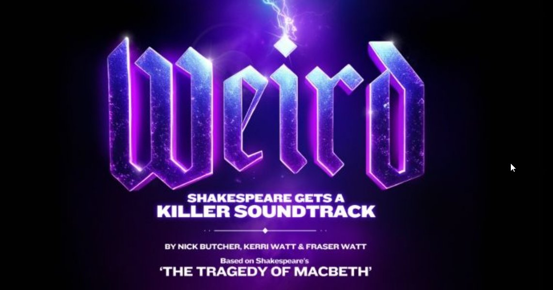 The Reviews Hub (@thereviewshub) on Twitter photo new musical WEIRD based on Shakespeare's Macbeth to get world premiere <a href="/TheatreRoyalNew/">Newcastle Theatre Royal</a> produced by <a href="/MHARRISON_ENT/">Michael Harrison</a> #Musical
thereviewshub.com/new-musical-we… new musical WEIRD based on Shakespeare's Macbeth to get world premiere <a href="/TheatreRoyalNew/">Newcastle Theatre Royal</a> produced by <a href="/MHARRISON_ENT/">Michael Harrison</a> #Musical
thereviewshub.com/new-musical-we…